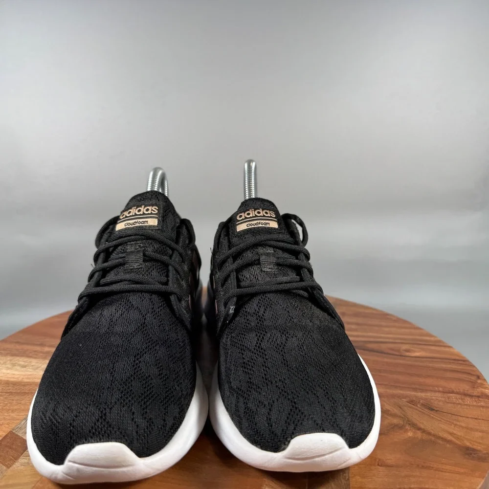 Adidas Women’s Cloudfoam Black & Rose Gold Casual Sneaker